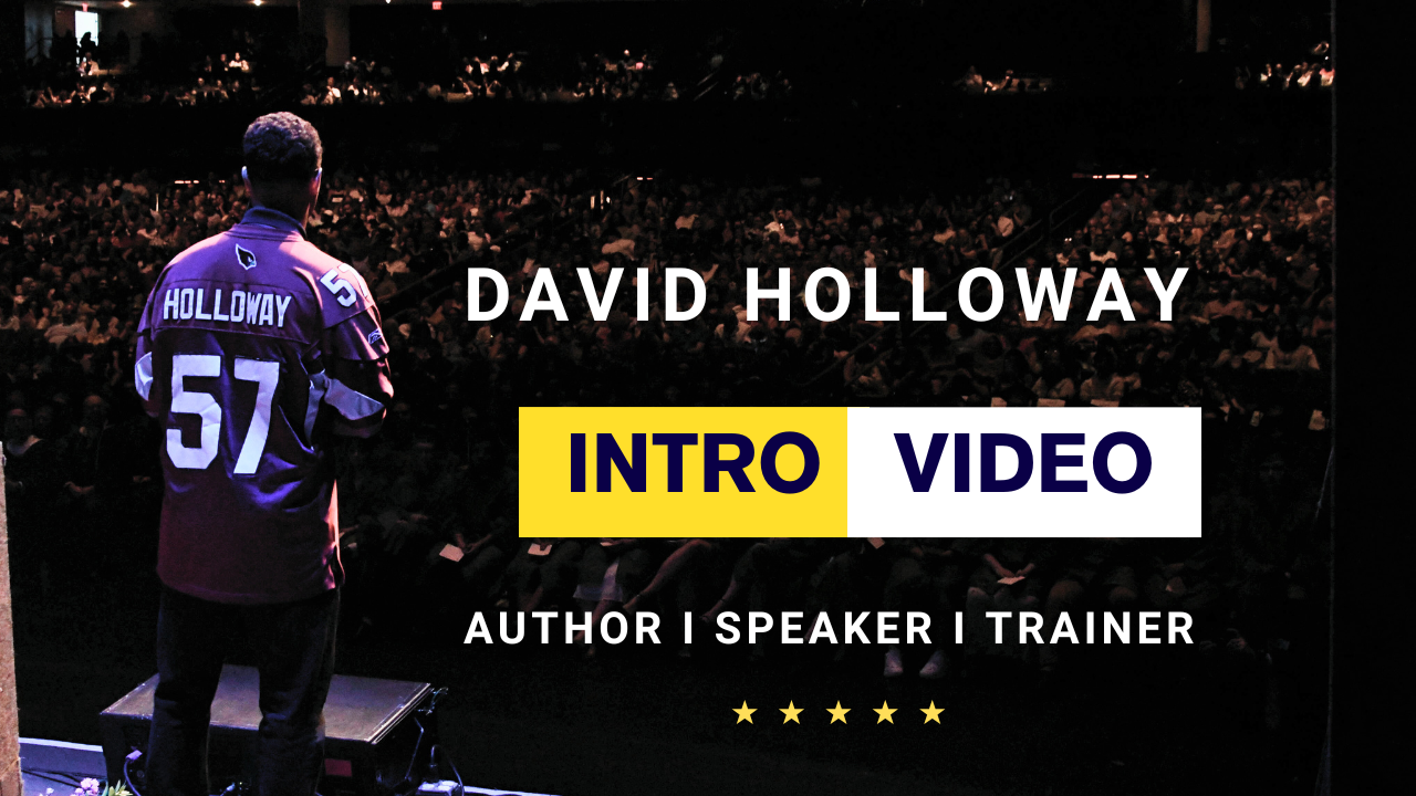 David Holloway keynote speaker intro to stage video