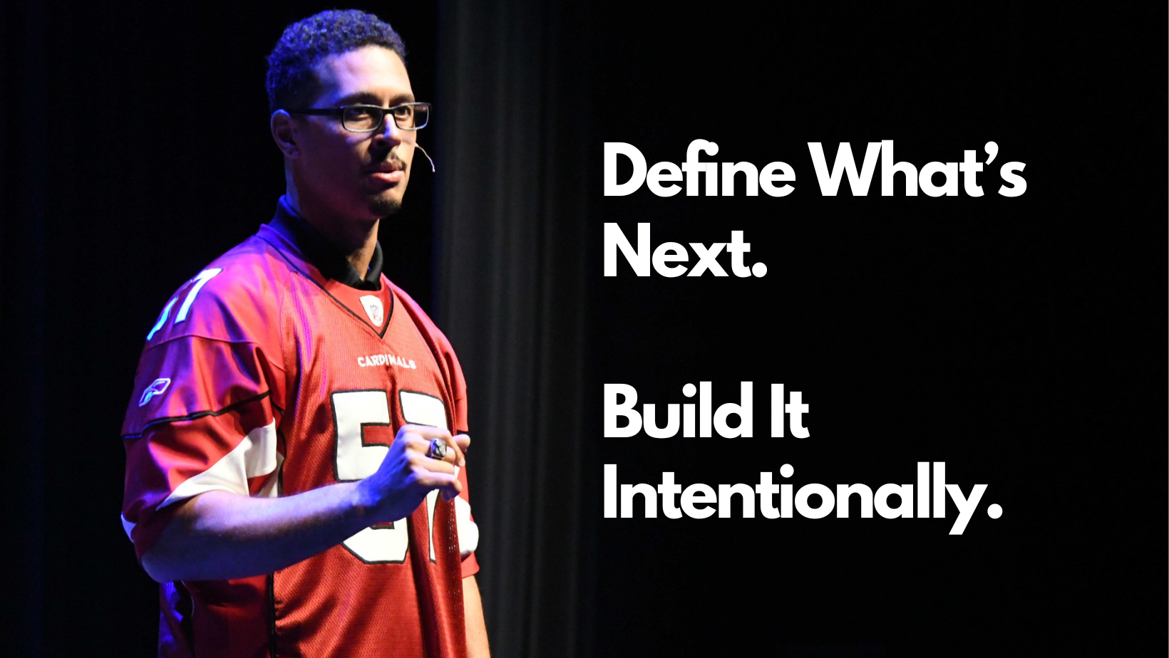 David Holloway vision of greatness keynote speaker presenting on stage