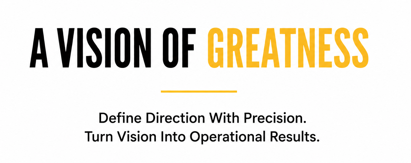 A vision of greatness keynote headline text