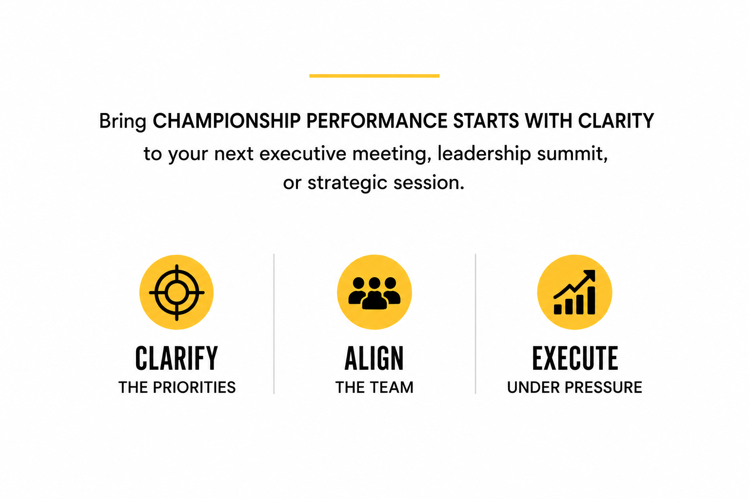 championship performance starts with clarity text