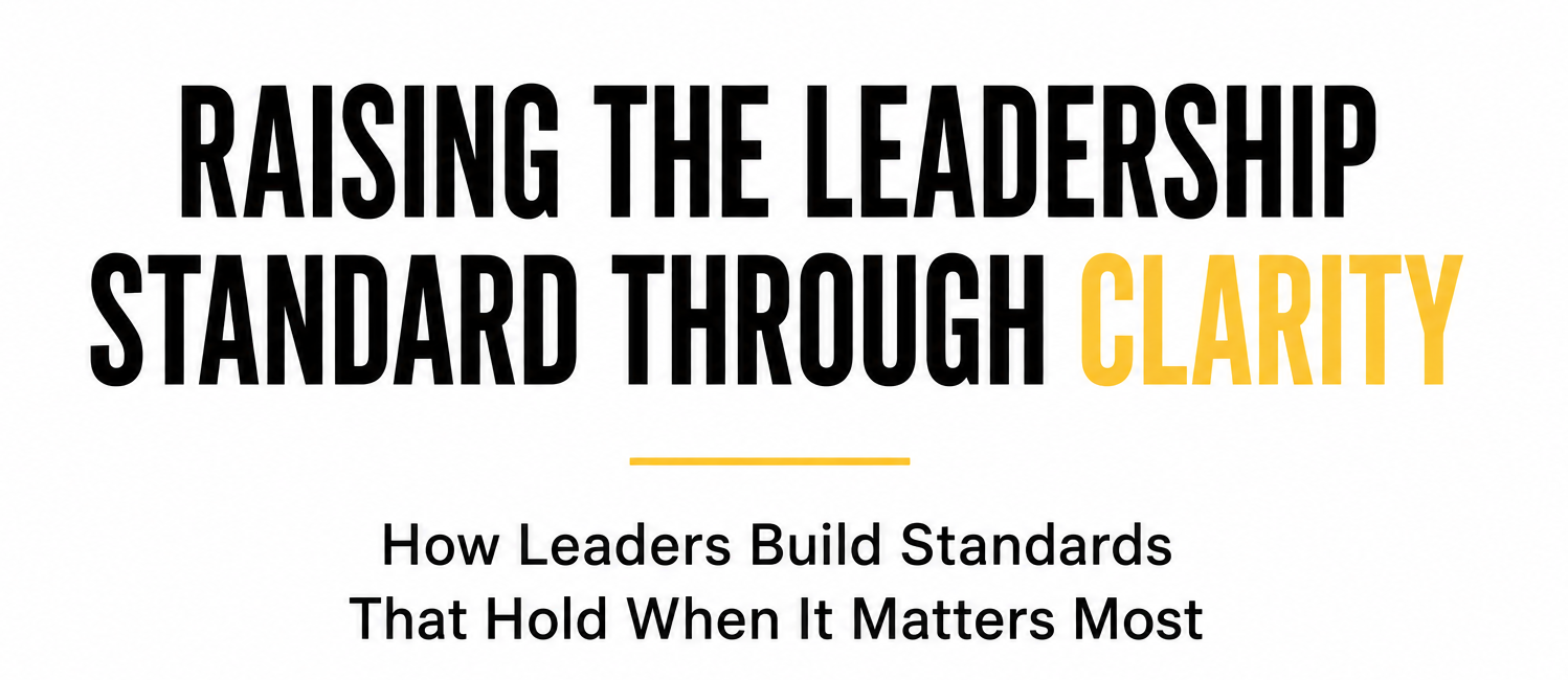 Raising leadership through clarity text