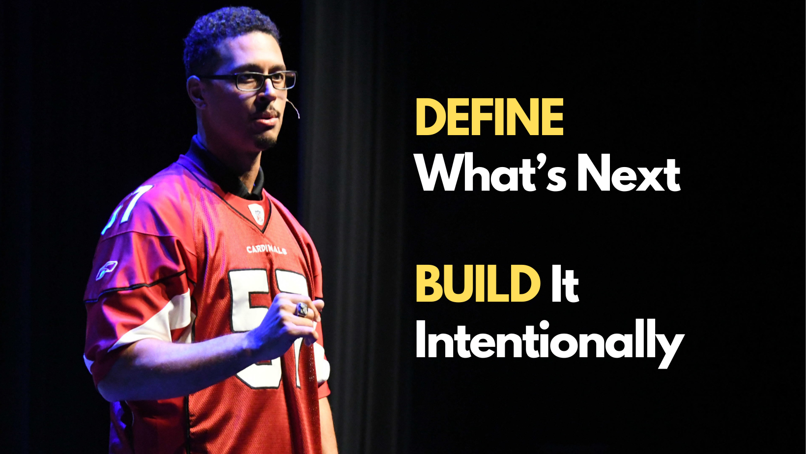 David Holloway vision of greatness keynote speaker presenting on stage